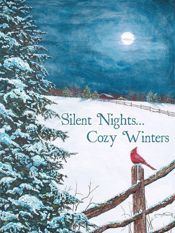 Cozy Winters Black Ornate Wood Framed Art Print with Double Matting by Redding, James