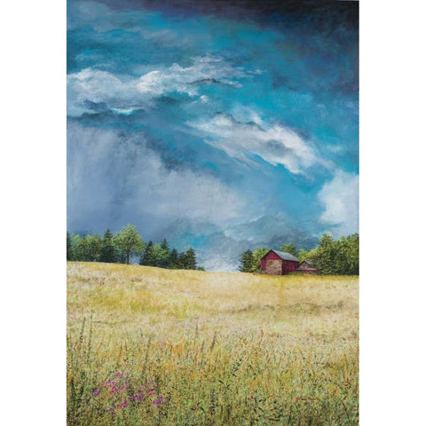 Approaching Storm Black Modern Wood Framed Art Print by Redding, James