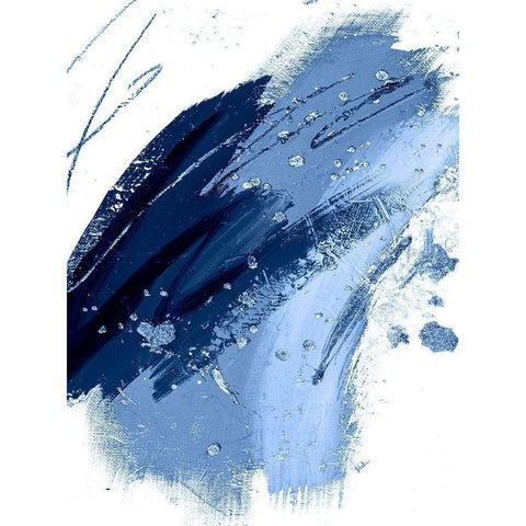 Blue Discovery Black Modern Wood Framed Art Print by Pinto, Patricia