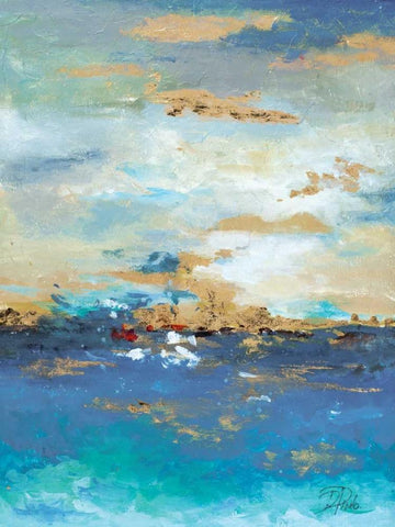 Mysteries of the Sea White Modern Wood Framed Art Print with Double Matting by Pinto, Patricia