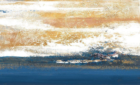 Unpredictable Sea White Modern Wood Framed Art Print with Double Matting by Pinto, Patricia