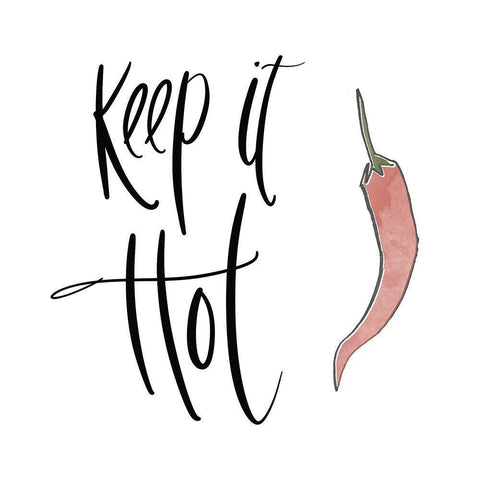 Keep It Hot Gold Ornate Wood Framed Art Print with Double Matting by Edwins, Hugo