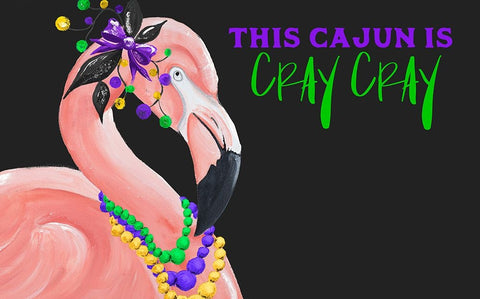 Crazy Cajun Black Ornate Wood Framed Art Print with Double Matting by Ritter, Gina