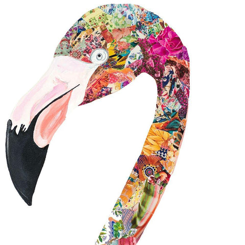 Flamingo Party II Gold Ornate Wood Framed Art Print with Double Matting by Ritter, Gina