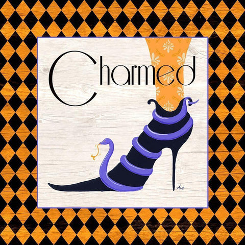 Bewitching Shoes III Black Modern Wood Framed Art Print by Metz, Andi