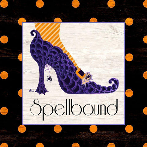 Bewitching Shoes II Black Modern Wood Framed Art Print by Metz, Andi