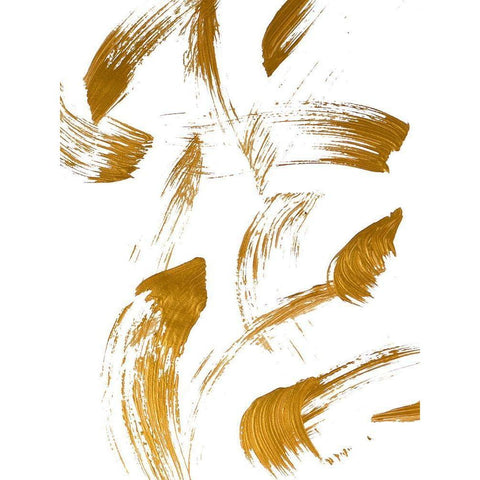 Copper Strokes I Black Modern Wood Framed Art Print by Bryant, Susan