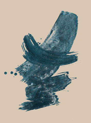 Ocean Dance I White Modern Wood Framed Art Print with Double Matting by Pinto, Patricia