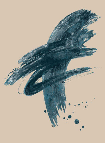 Ocean Dance II White Modern Wood Framed Art Print with Double Matting by Pinto, Patricia