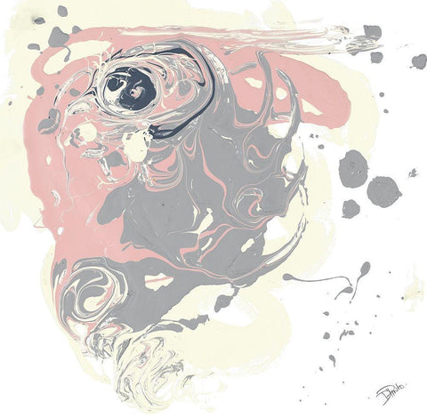 Magic Square White Modern Wood Framed Art Print with Double Matting by Pinto, Patricia