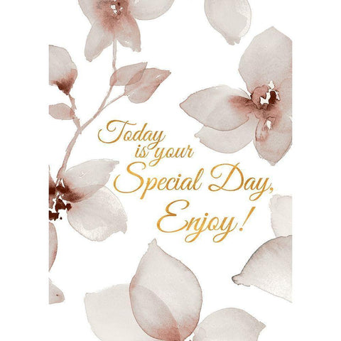 Special Day White Modern Wood Framed Art Print by Loreth, Lanie