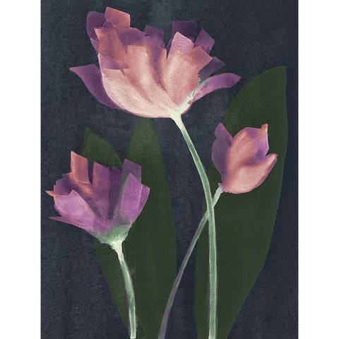 Whisper I White Modern Wood Framed Art Print by Loreth, Lanie