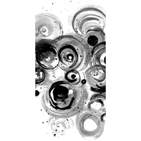 BW Circulation I White Modern Wood Framed Art Print by Pinto, Patricia