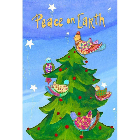 Holiday Birds White Modern Wood Framed Art Print by Diannart