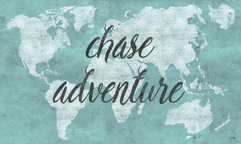 Chase Adventure Black Ornate Wood Framed Art Print with Double Matting by Medley, Elizabeth