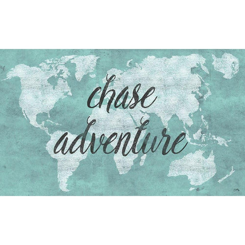 Chase Adventure Black Modern Wood Framed Art Print with Double Matting by Medley, Elizabeth