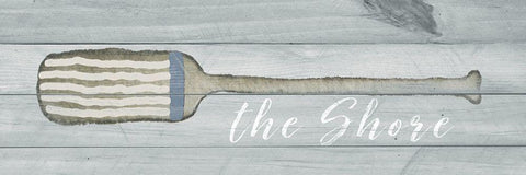The Shore White Modern Wood Framed Art Print with Double Matting by Metz, Andi