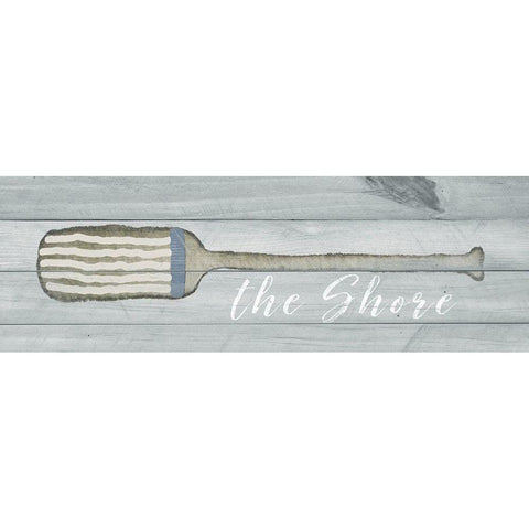 The Shore Black Modern Wood Framed Art Print by Metz, Andi
