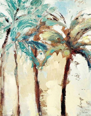 Bright Island Morning II Black Ornate Wood Framed Art Print with Double Matting by Loreth, Lanie