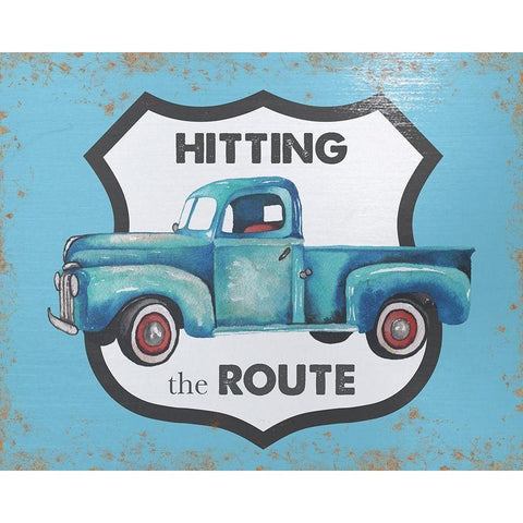 Hitting the Route Gold Ornate Wood Framed Art Print with Double Matting by Medley, Elizabeth