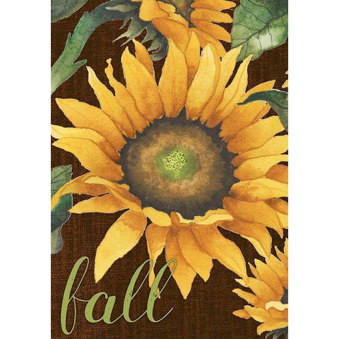 Sunflowers in the Fall Black Modern Wood Framed Art Print with Double Matting by Medley, Elizabeth