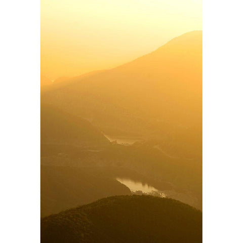 Sunshine Awakening White Modern Wood Framed Art Print by Stewart, Wil