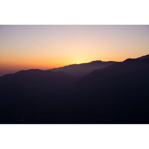 Dusk Black Modern Wood Framed Art Print with Double Matting by Stewart, Wil