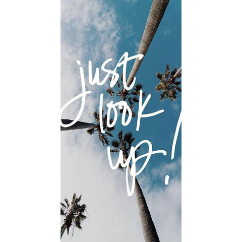 Just Look Up Panel Gold Ornate Wood Framed Art Print with Double Matting by Stewart, Wil