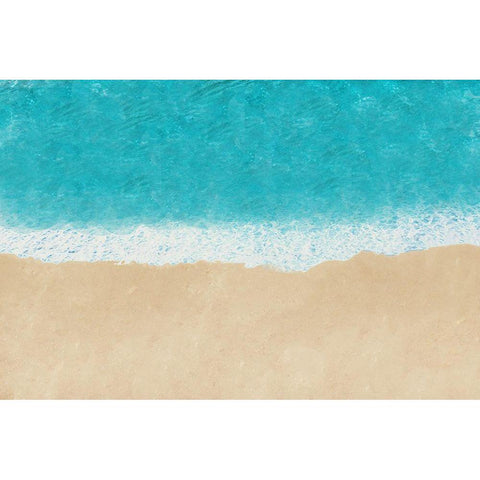 Beachline Black Modern Wood Framed Art Print with Double Matting by Stewart, Wil