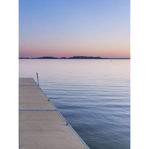 Sweet Silent Sunset White Modern Wood Framed Art Print by Stewart, Wil
