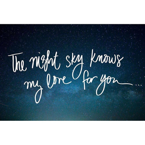 The Night Sky Black Modern Wood Framed Art Print by Stewart, Wil