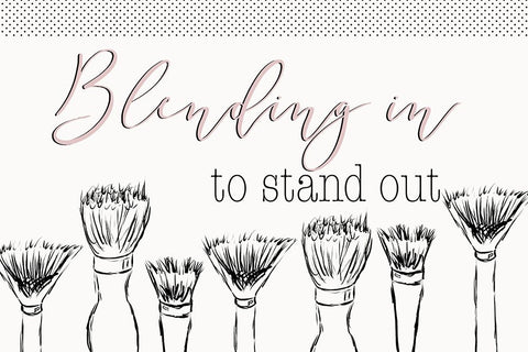 Blending In To Stand Out Black Ornate Wood Framed Art Print with Double Matting by SD Graphics Studio