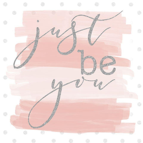 Just be You Black Modern Wood Framed Art Print by SD Graphics Studio
