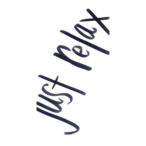 Peaceful Panel I Black Modern Wood Framed Art Print with Double Matting by SD Graphics Studio