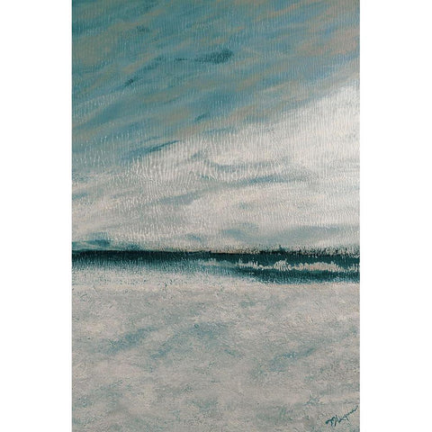 Winters Edge II Black Modern Wood Framed Art Print by Hakimipour, Tiffany