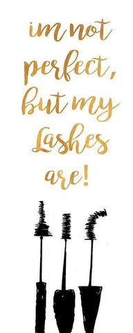 Perfect Lashes White Modern Wood Framed Art Print with Double Matting by Ritter, Gina