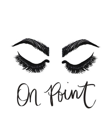 On Point White Modern Wood Framed Art Print with Double Matting by Ritter, Gina