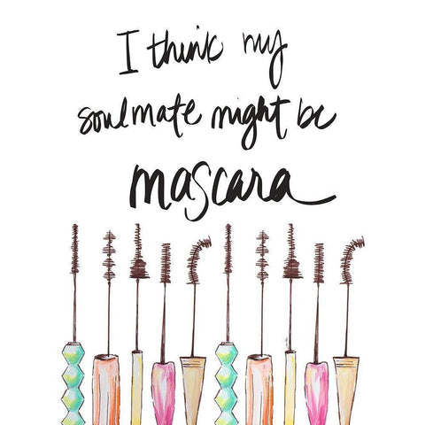 Mascara Soulmate Gold Ornate Wood Framed Art Print with Double Matting by Ritter, Gina