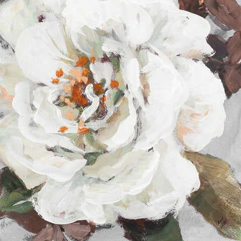 Fair Garden Square I Black Ornate Wood Framed Art Print with Double Matting by Loreth, Lanie