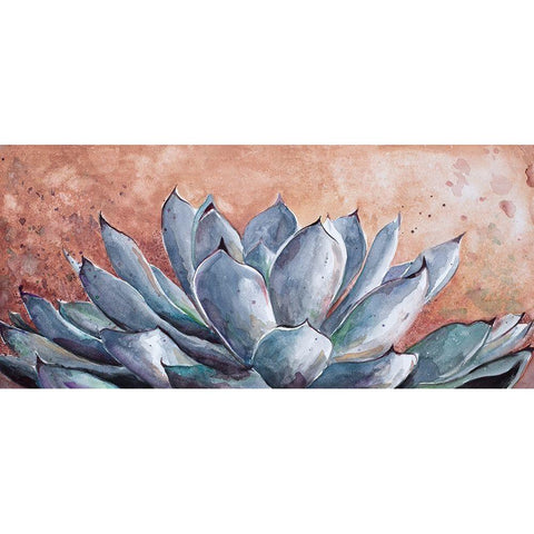 Blue Agave Black Modern Wood Framed Art Print by Pinto, Patricia