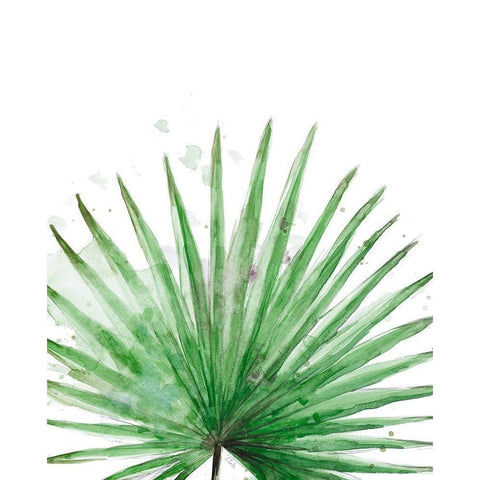 Palm Frond II Black Modern Wood Framed Art Print by Pinto, Patricia