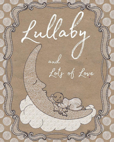 Sweet Lullaby I Black Ornate Wood Framed Art Print with Double Matting by Metz, Andi