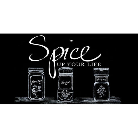 Spice Up Your Life Gold Ornate Wood Framed Art Print with Double Matting by Ritter, Gina