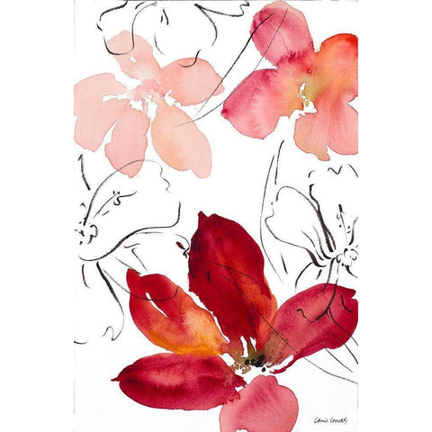 Into Summer II White Modern Wood Framed Art Print by Loreth, Lanie