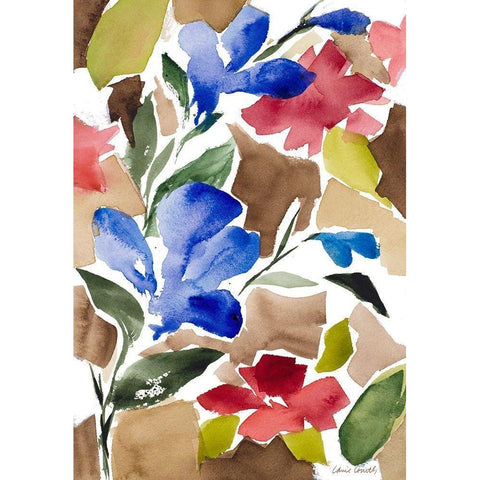 Uplifting Serenity White Modern Wood Framed Art Print by Loreth, Lanie