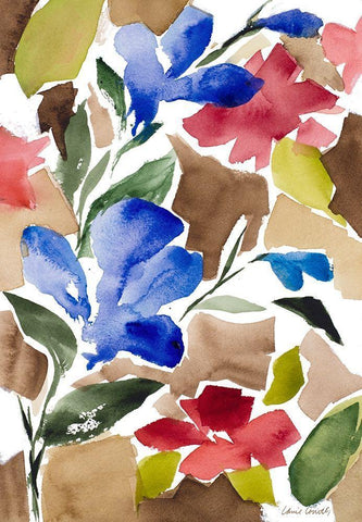 Uplifting Serenity Black Ornate Wood Framed Art Print with Double Matting by Loreth, Lanie