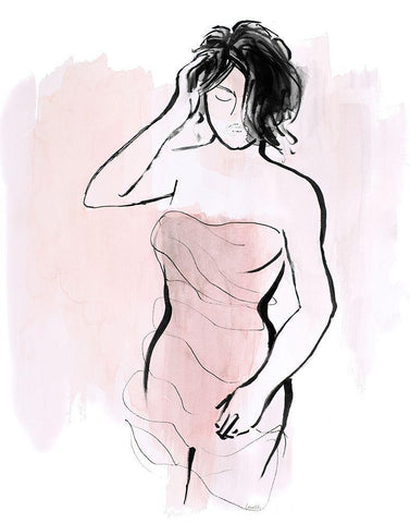 Getting Ready II White Modern Wood Framed Art Print with Double Matting by Loreth, Lanie