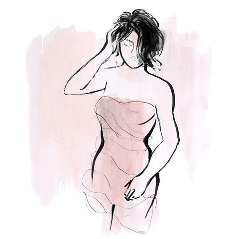 Getting Ready II Gold Ornate Wood Framed Art Print with Double Matting by Loreth, Lanie