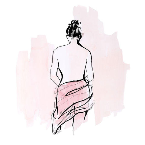 Thoughtful Moment I Black Modern Wood Framed Art Print with Double Matting by Loreth, Lanie