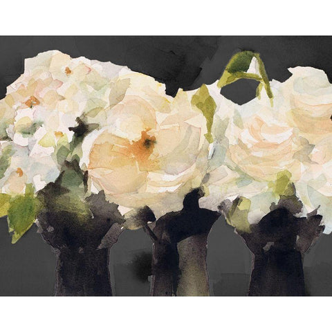 From the Greenhouse at Night White Modern Wood Framed Art Print by Loreth, Lanie